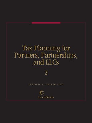 cover image of Tax Planning for Partners, Partnerships, and LLCs eBook